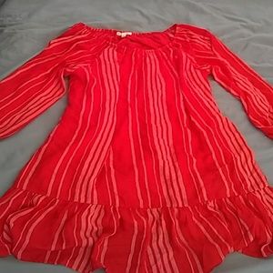 Red Copper Key Dress